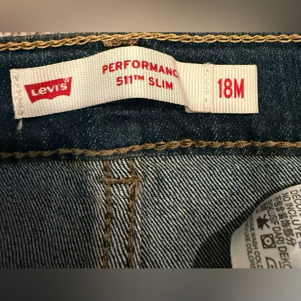 NWT Levi’s 511 slim dark wash jeans size boys 18 months
